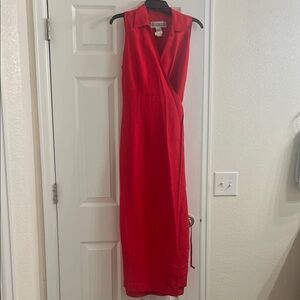 Jessica Howard Vibrant Red Midi Dress